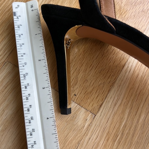 NWOT Authentic Tory Burch Sude Sandals. Size 8. Black. - Picture 6 of 6